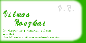 vilmos noszkai business card